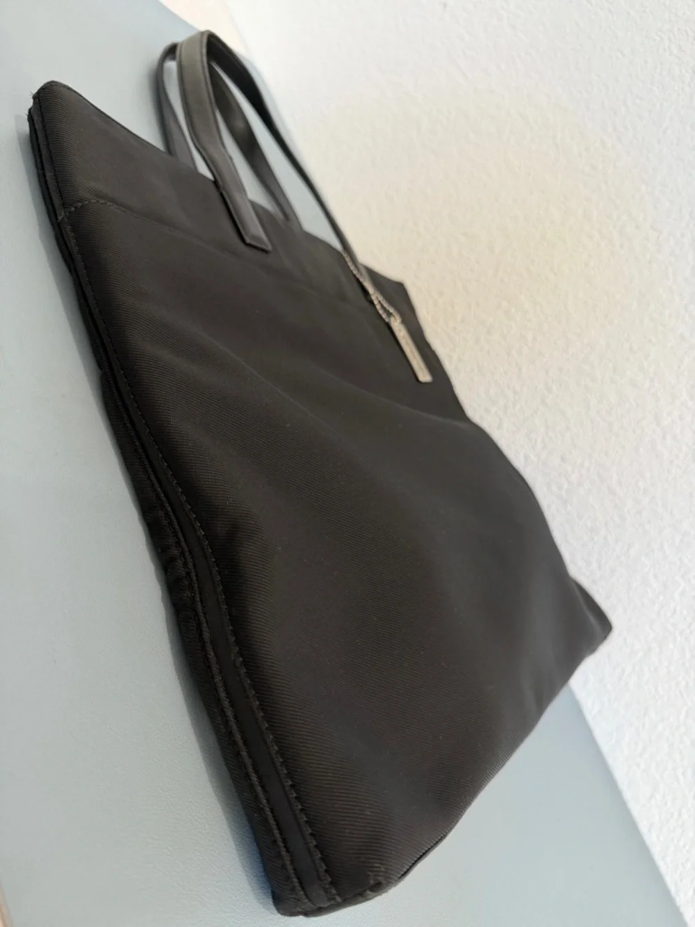 Coach Vintage Mercer Black Leather and Twill Tote Bag